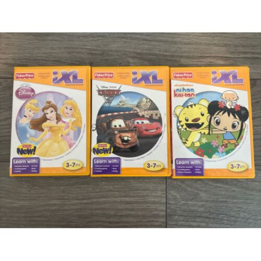 Fisher Price iXL Educational Games Lot Of 3 Cars Princess Ni Hao‎ Kai-Lan